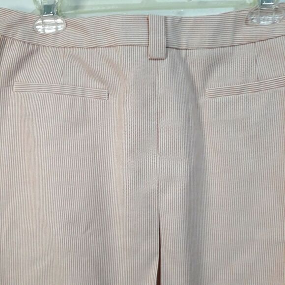 Brooks Brothers woven in Italy Skirt striped  white pink front size 14 c… - Picture 7 of 12
